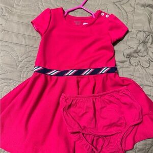 Pink Toddler Dress with Matching Bloomers